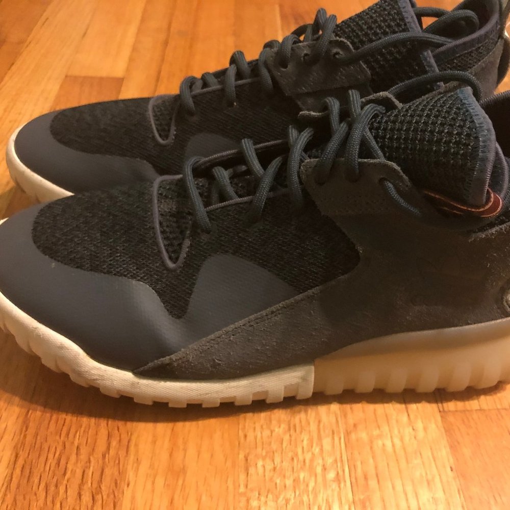 Adidas Originals Tubular X Men’s 9.5 Gray White Sneakers Athletic Shoes